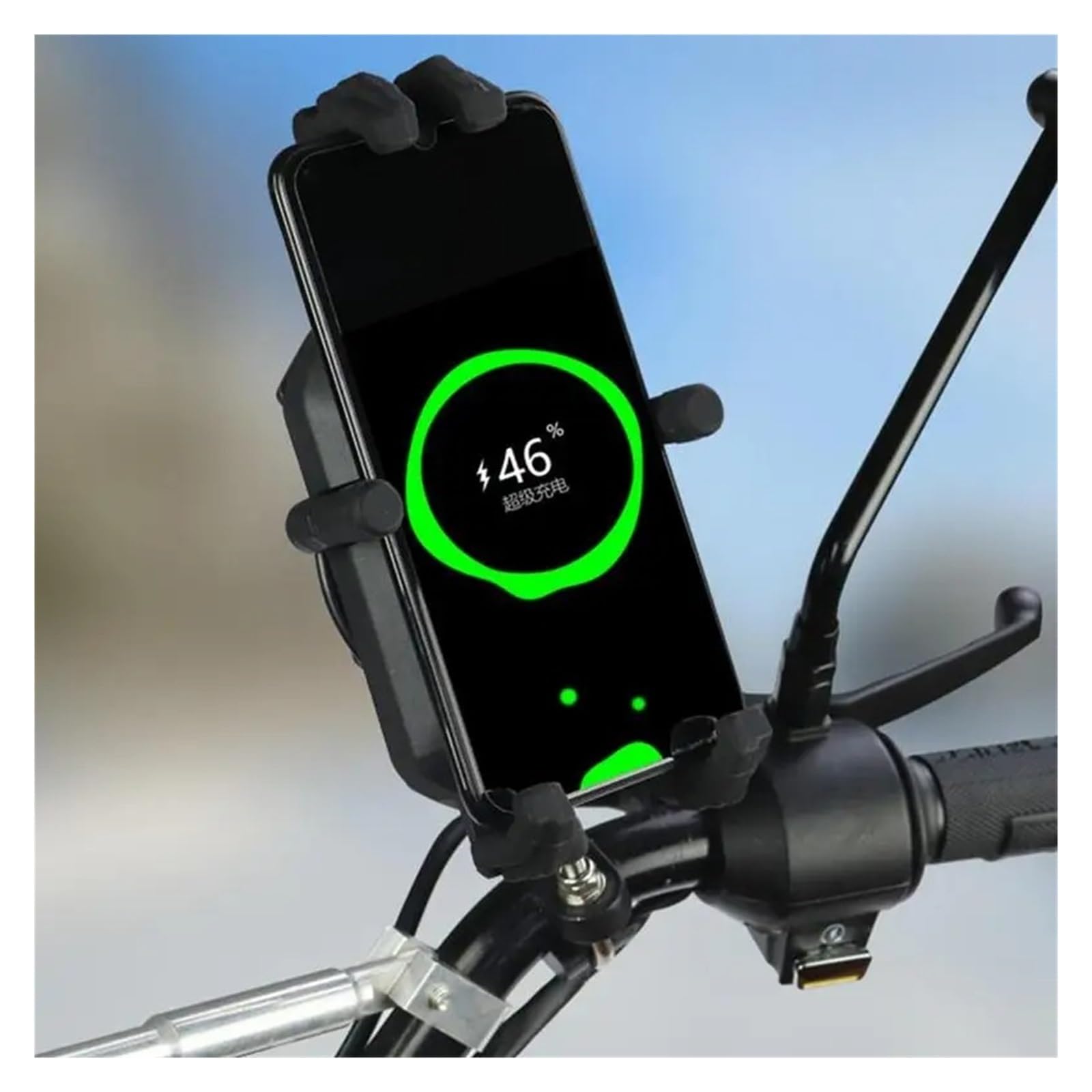 Navi Halterung Motorrad Telefon Halterung Lenker Telefon Navigation Halterung Stoßfest Radfahren Zubehör Vielseitige Navigation Clamp