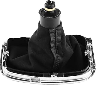 Polaina de manípulo de mudança de marchas, polaina de manípulo, borda cromada de 6 velocidades para substituição de carro