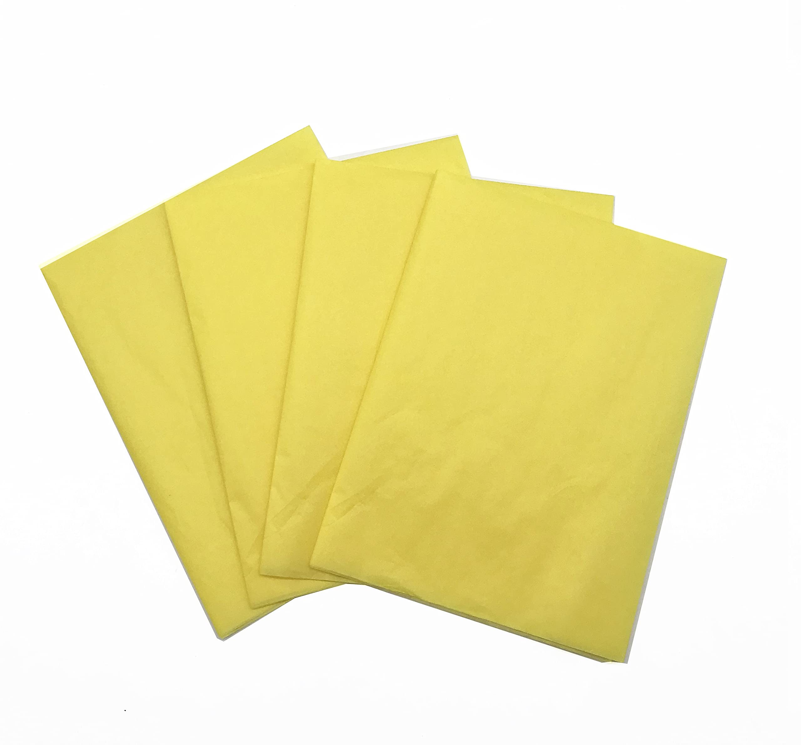 REDDOTGIFT® 50 Sheets Yellow Color Tissue Paper Gift Wrapping DIY Tissues 50 * 70cm…17 Grams,Acid Free for A Variety Of Craft, Art and Paper Projects,T-Shirt Wrap…. (Yellow, 50 * 70cm)