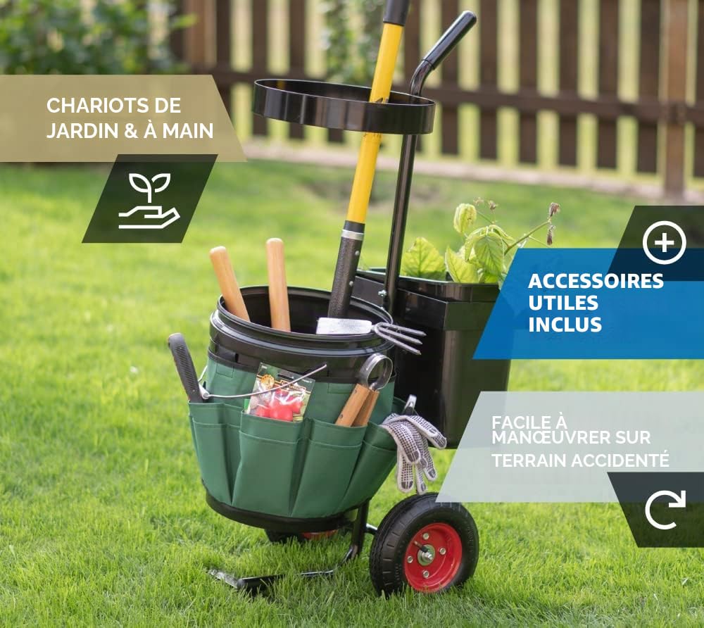 Westmann Chariot de jardin universel 56 x 40 x 104 cm