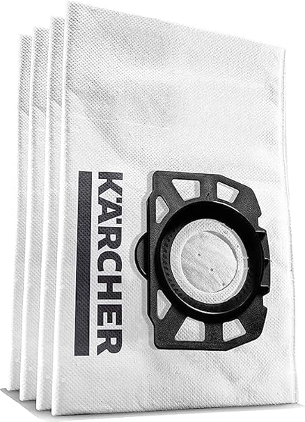 B K JAGAN & CO Fleece Filter Bag KFI 357-4 pieces, For WD-2 Plus, WD-3, WD 3 Battery, KWD 1 - KWD 3, WD 3.200 - WD 3.800 M, SE 4001, SE 4002