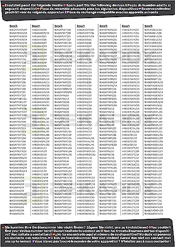 DEKAROX Türdichtung Türmanschette für Bosch Siemens 772655 00772655 für Waschmaschine wie Logixx iQ500 iQ700 iQ800 iQ890 varioPerfect iSensoric