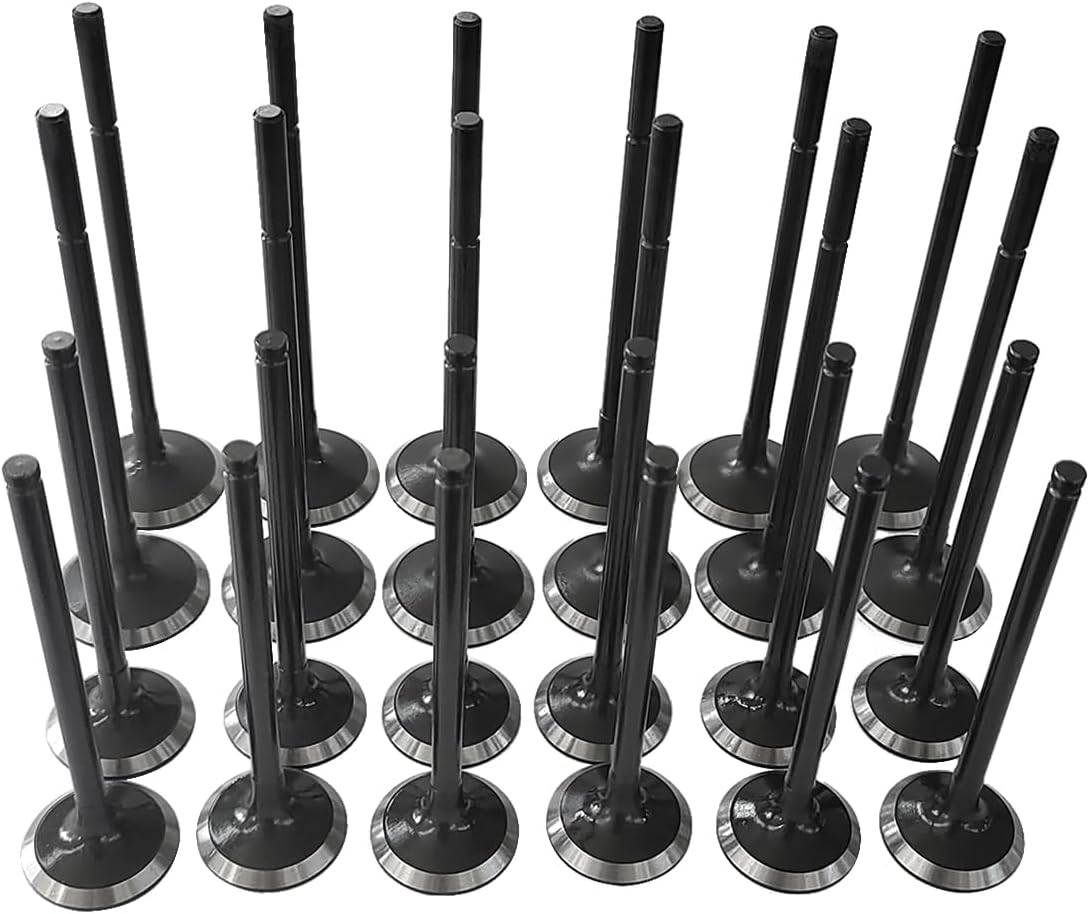 24Pcs Intake Exhaust Valves Compatible with Jaguar Land Rover 3.0L V6 2013-2018,For LR054852, LR041678