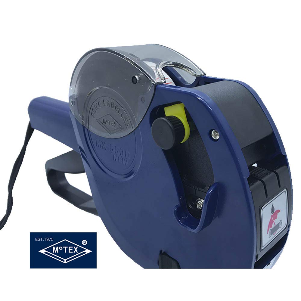 MoTEX MX-5500 NEW Prezzatrice - Etichettatrice Euro 8 Cifre, Per Etichette 22x12 Mm, Blu