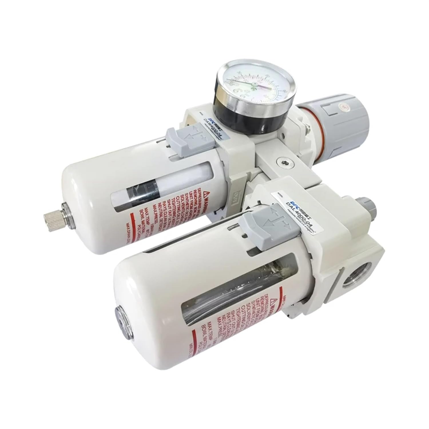 AC4010-06 AC5010-06 AC5010-10 FRL Air Source Treatment Air Compressor Filter Air Pressure Regulator Lubricator Oil Separator (Color : AC5010-10, Size : Fiber Filter)