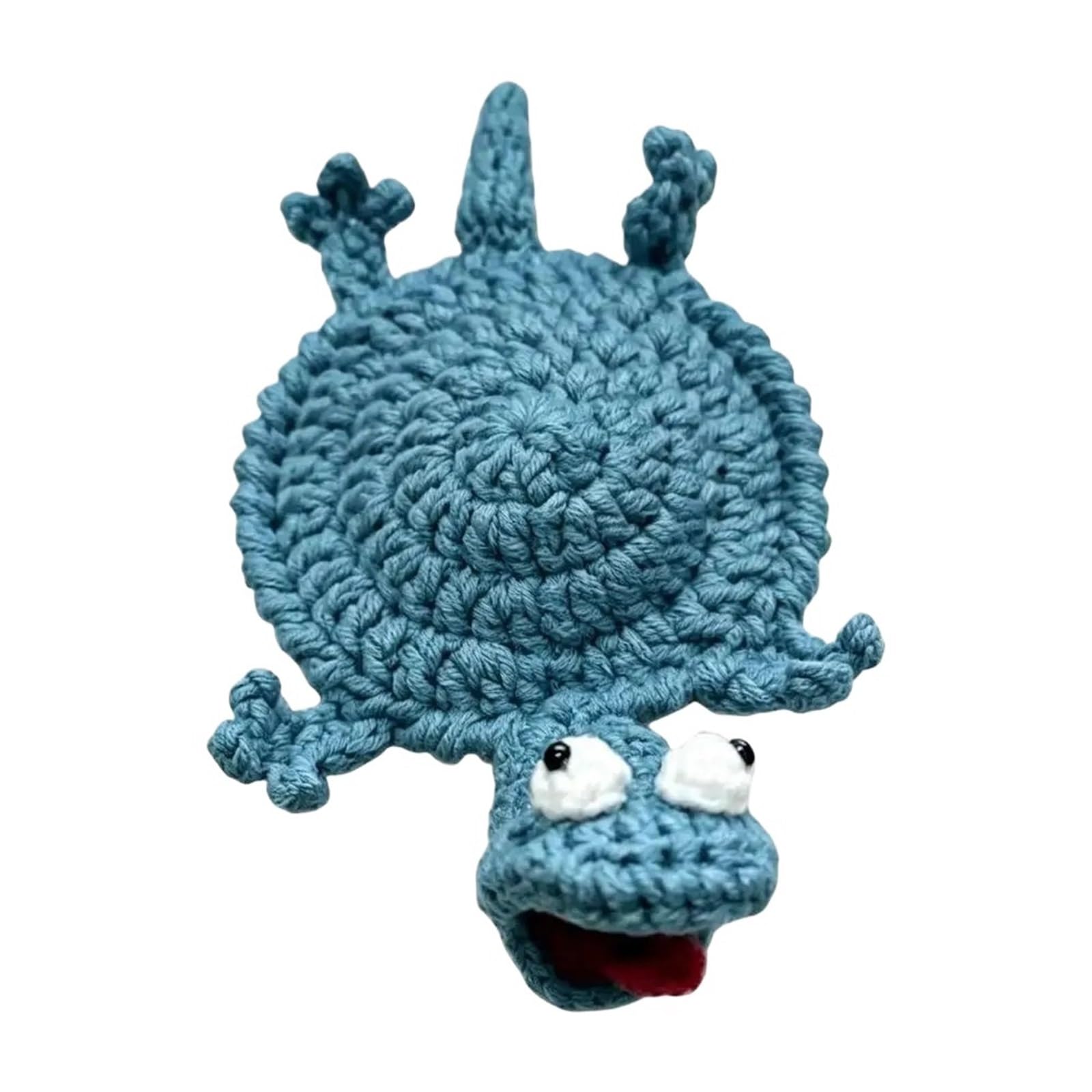 Dessous de verre en crochet anti rayure forme lézard amusant