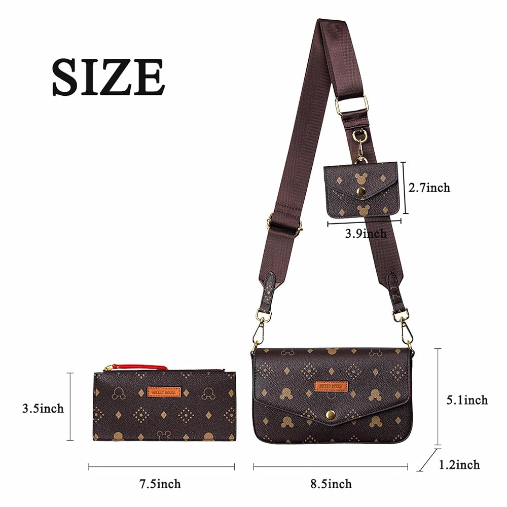 JAMNSY Small Crossbody Bags for Women | 3-Piece Set | Trendy