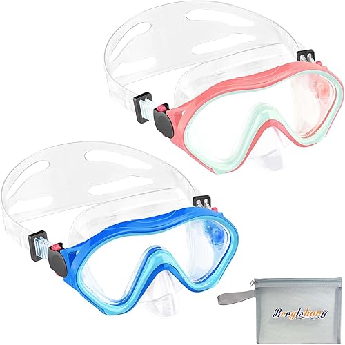 Gafas de natación para niños con cubierta para la nariz, máscara de buceo a prueba de fugas, para niños y niñas de 5 a 15 años  Gafas de natación
