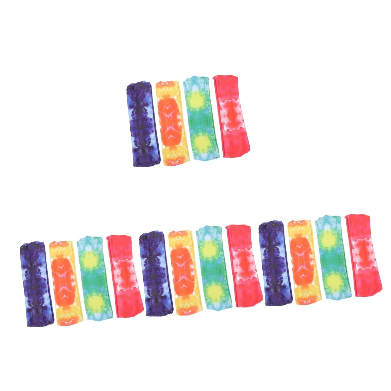 LIFKOME Fascia sportiva Tie Dye fasce sportive elastiche fasce per la corsa Yoga elastici scrunchies e per il sudore fascia per professionale poliestere