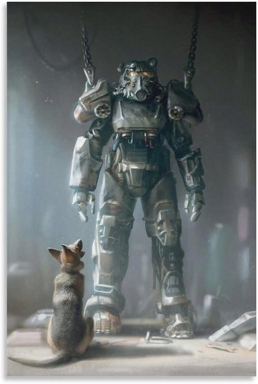 ENYPOLIS Fallout 4 Classic Popular Game Posters & Prints on Canvas Wall Art Poster For Room Decor Unframe 12x18inch(30x45cm)