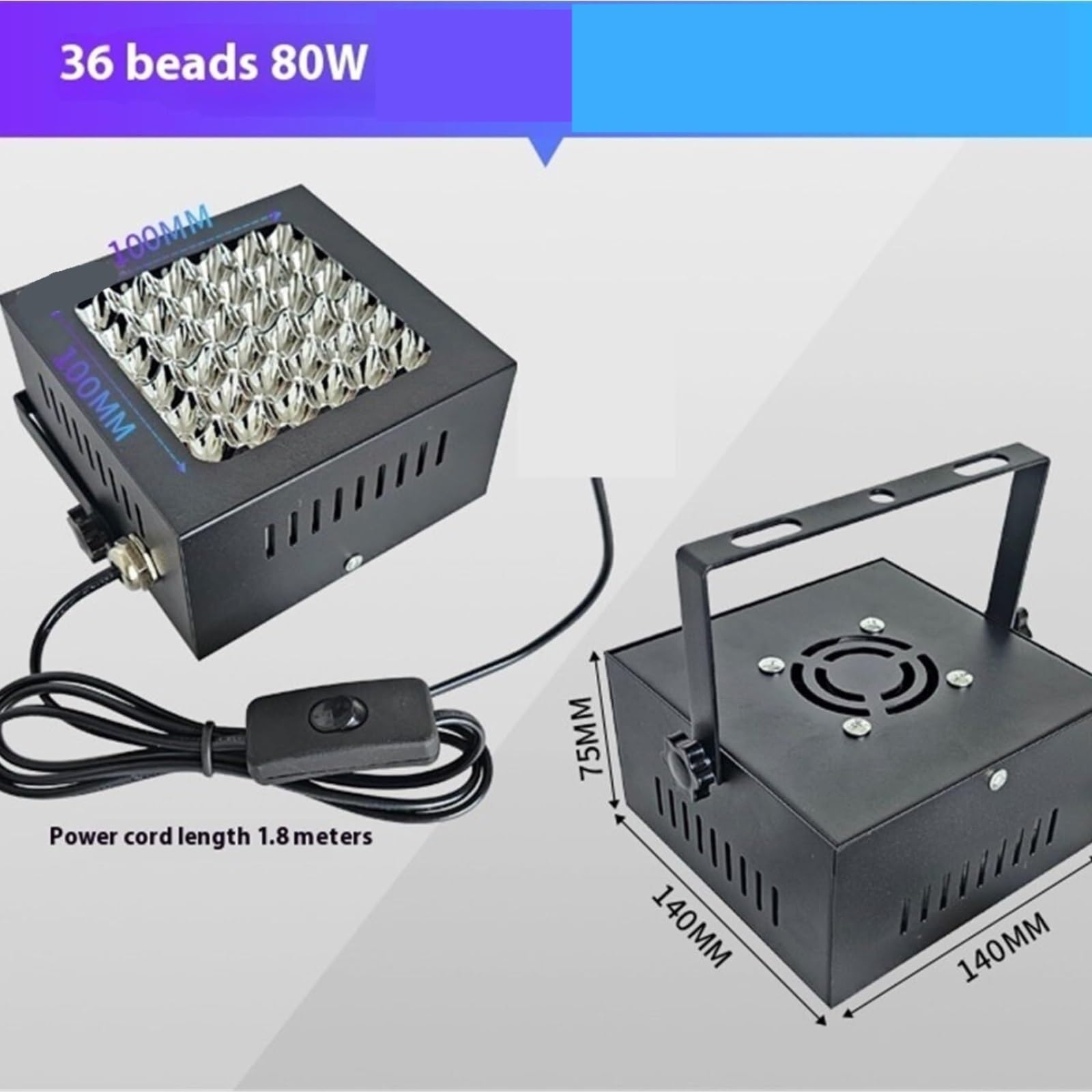 lampada uv unghie, La Resina LED Per Lampada Polimerizzante UV 365nm, 395, 405 Viene Utilizzata Per Protezione Congiunta Di Resine E Oggetti Artigianali per uso domestico e salone(365nm)