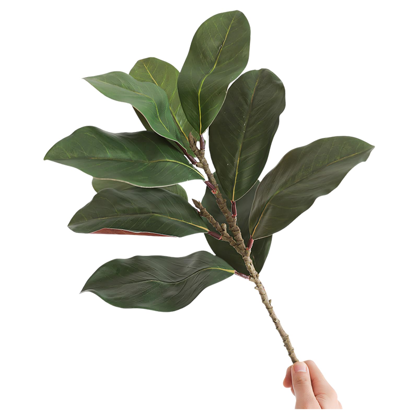 Kaeltsyn Artificial Magnolia Flowers Branch for Festival Decoration Wedding Centerpieces Flower Boughs Home Deck Bushes Fraudulent Flowers White Bowl Spores Realistic Fronds Pvc Arrangements