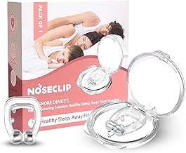 HOOPOES Mini Anti Snoring Nose Clip Device For Men and Women, Professional Snoring stopper, Snore Free Magnetic Nose Clip, Snoring Solution, Sleeping Aid Devices Ease Breathing, Relieves Nasal Noise Clip (1)