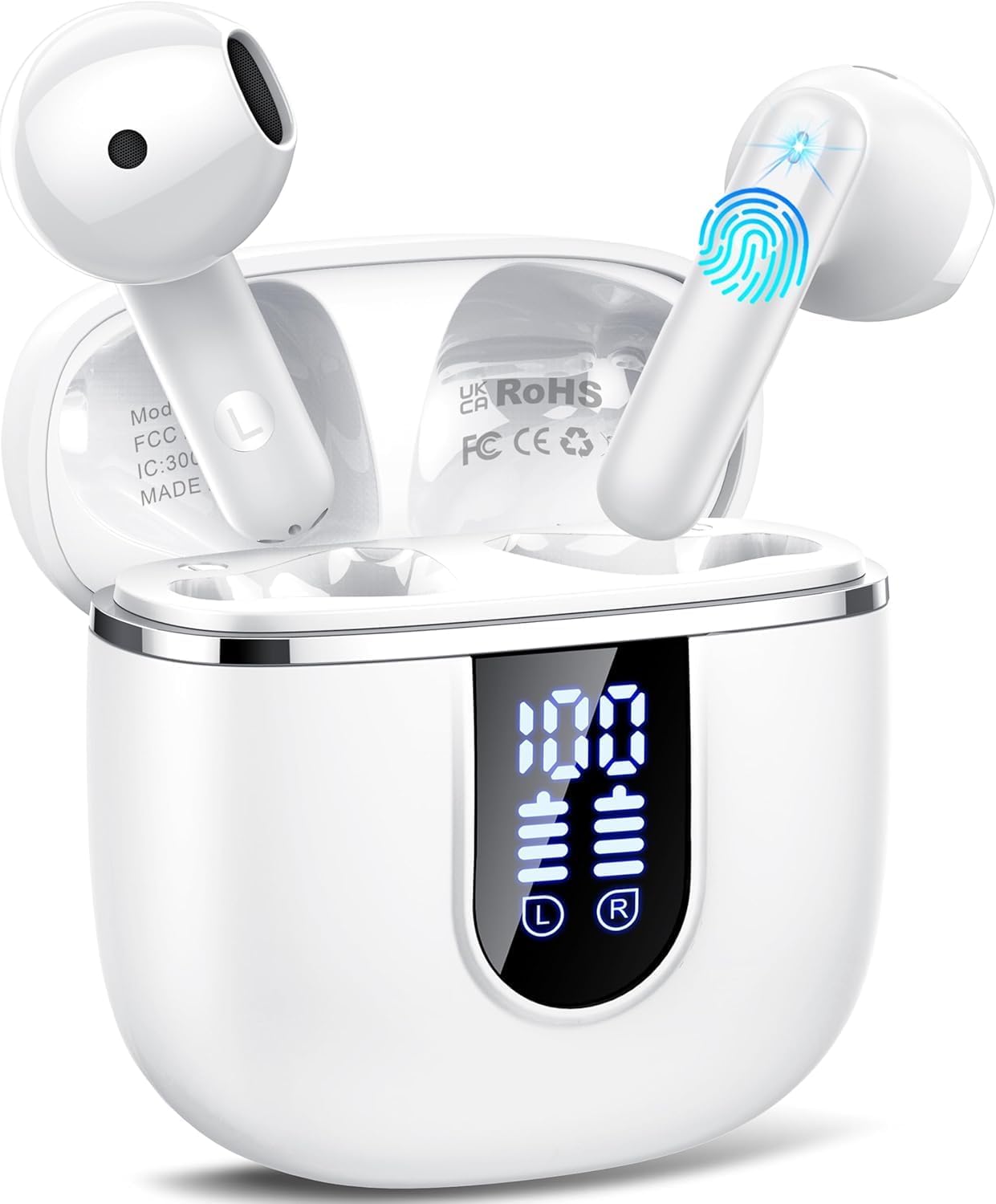 Wireless Earbuds, Bluetooth 5.4 Headphones with 3D...