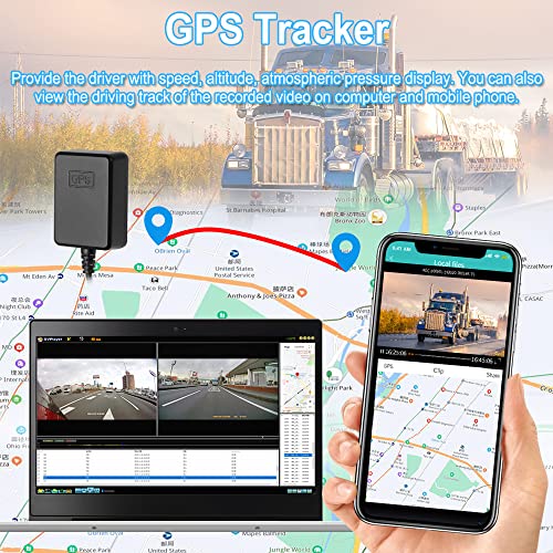 VSYSTO 3CH WiFi Truck Dash Cam