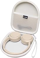 Vista 1 de LTGEM - Funda compatible con auriculares inalámbricos Sony WH-CH520 / WH-CH530 Bluetooth en la oreja, color beige