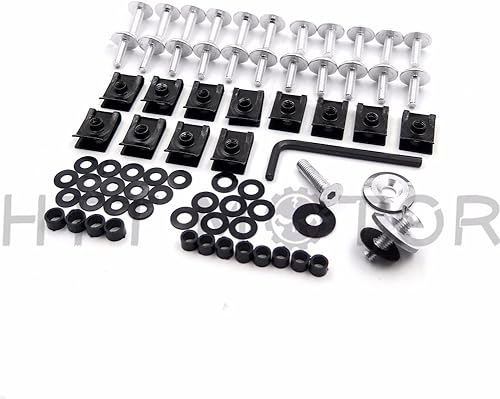 Miniatura 4 de XKMT-Kit de tornillos de carenado redondo y normal, color plateado, compatible con Kawasaki Ninja ZX6ZX-6R 1998, 1999, 2000, 2000, 2001, 2003, ZX-9R
