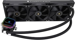 Thermalright Frozen Prism 360 Black AIO Water Cooler,Liquid CPU Cooler, 3×120mm PWM Fans Water Cooling System,1850RPM High Speed,Compatible with AMD/AM4/AM5&Intel LGA115X/1200/1366/2066/1700