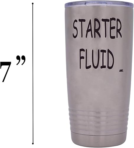 Miniatura 5 de Rogue River Tactical Divertido líquido de iniciación grande de 20 onzas taza de viaje taza con tapa aislada al vacío caliente o frío sarcástico papá