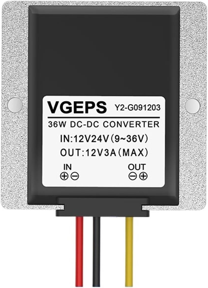 9-36V to 12V Isolated Power Regulator 12V24V to 12V Buck-Boost Module Power Converter(9-36V to 12V 3A)
