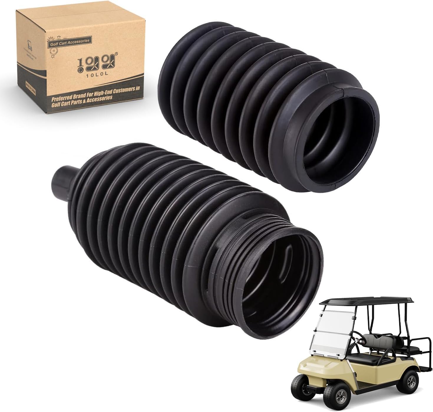10L0L Carros de golf dirección fuelle sellos de polvo, conductor y pasajero combo para coche club DS 1997--Up OEM # 101880001 1013035