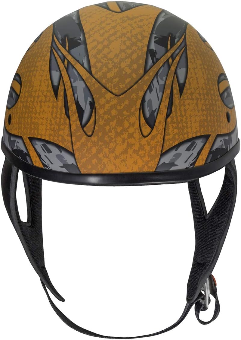 Fulmer, (1)3012823, Adult Shorty Motorcycle Helmet - DOT Approved - 301 TAC - Blaze Orange, M