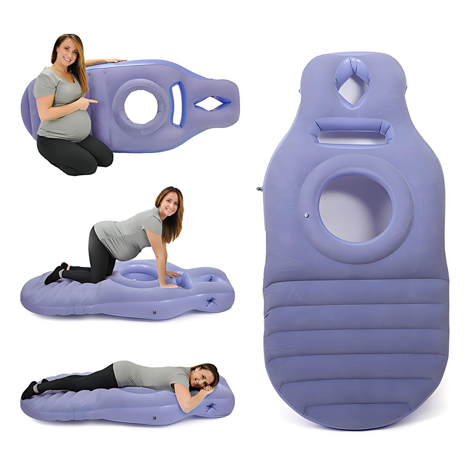 Kingbar Women's Blau Inflatable Pregnancy Pillow, Maternity Pillow With Hole For Tummy, For Ultimate Sleeping Support, Support For Baby Bump,