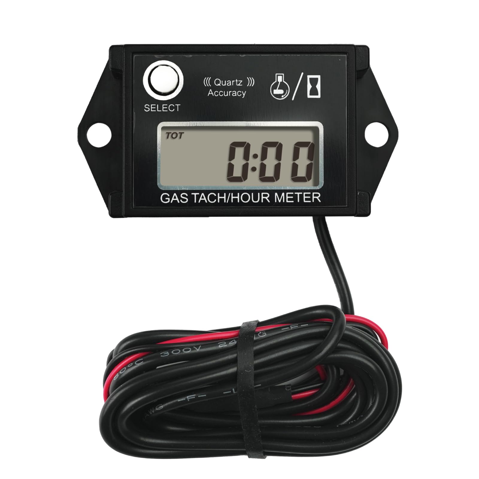 RunleaderDigital Maintenance Hours Tachometer, Waterproof Design for Lawn Mower Generator Motorcycle ATV Outboard Motor Boat Chainsaw etc.
