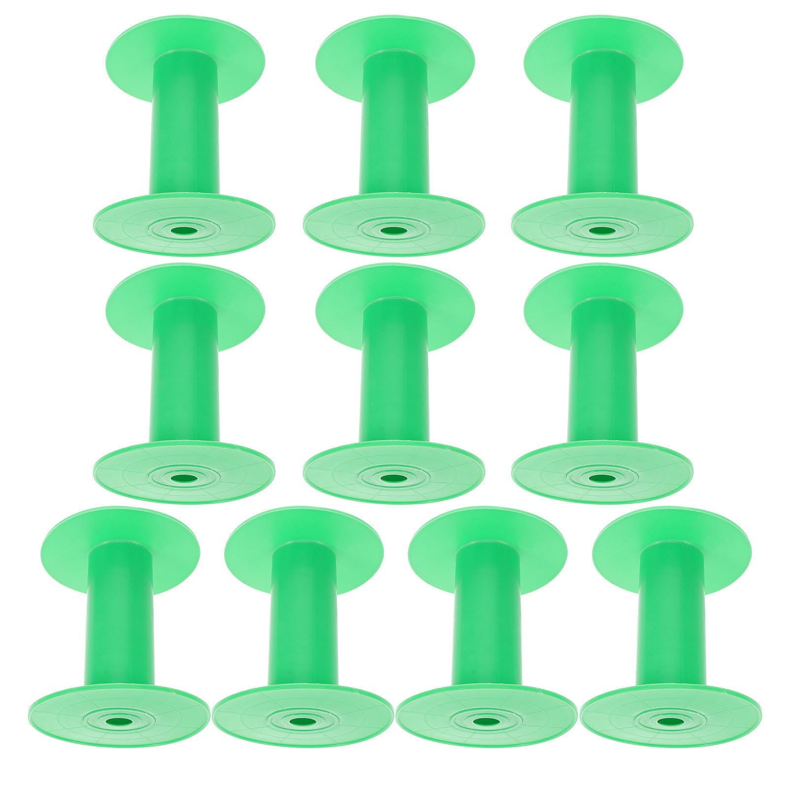 Bobinas de plástico verde PP compatibles con máquinas de coser para solucionar saltos de puntada