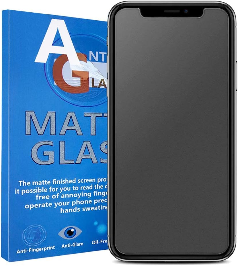 SANTAI Compatible with iPhone 11 Pro/XS/X Matte Screen Protector, Anti-Glare and Anti Fingerprint Tempered Glass Screen Protector for iPhone 11Pro/XS