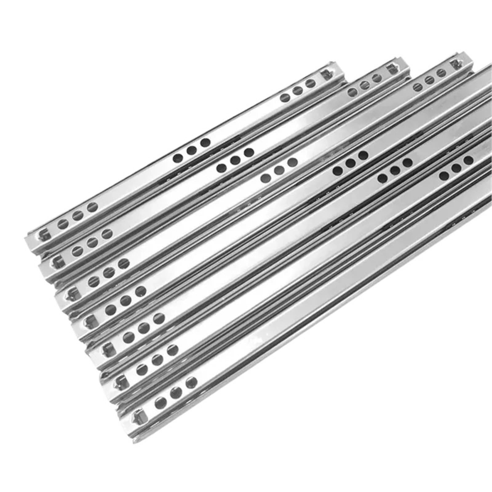 Rail coulissant télescopique double section pour installer tiroir 17mm