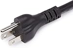 Amazon Basics 6-Foot Extension Cord - 13 Amps, 125V - Black