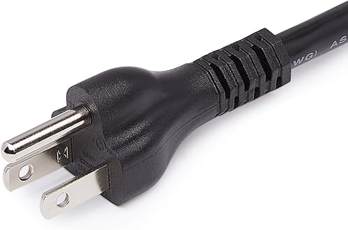 Miniatura 4 de Tienda Basics Cable de extensión, 10 pies, extensor de tomacorriente de 3 clavijas, cable de extensión para interiores, 13 amperios, 125V, negro
