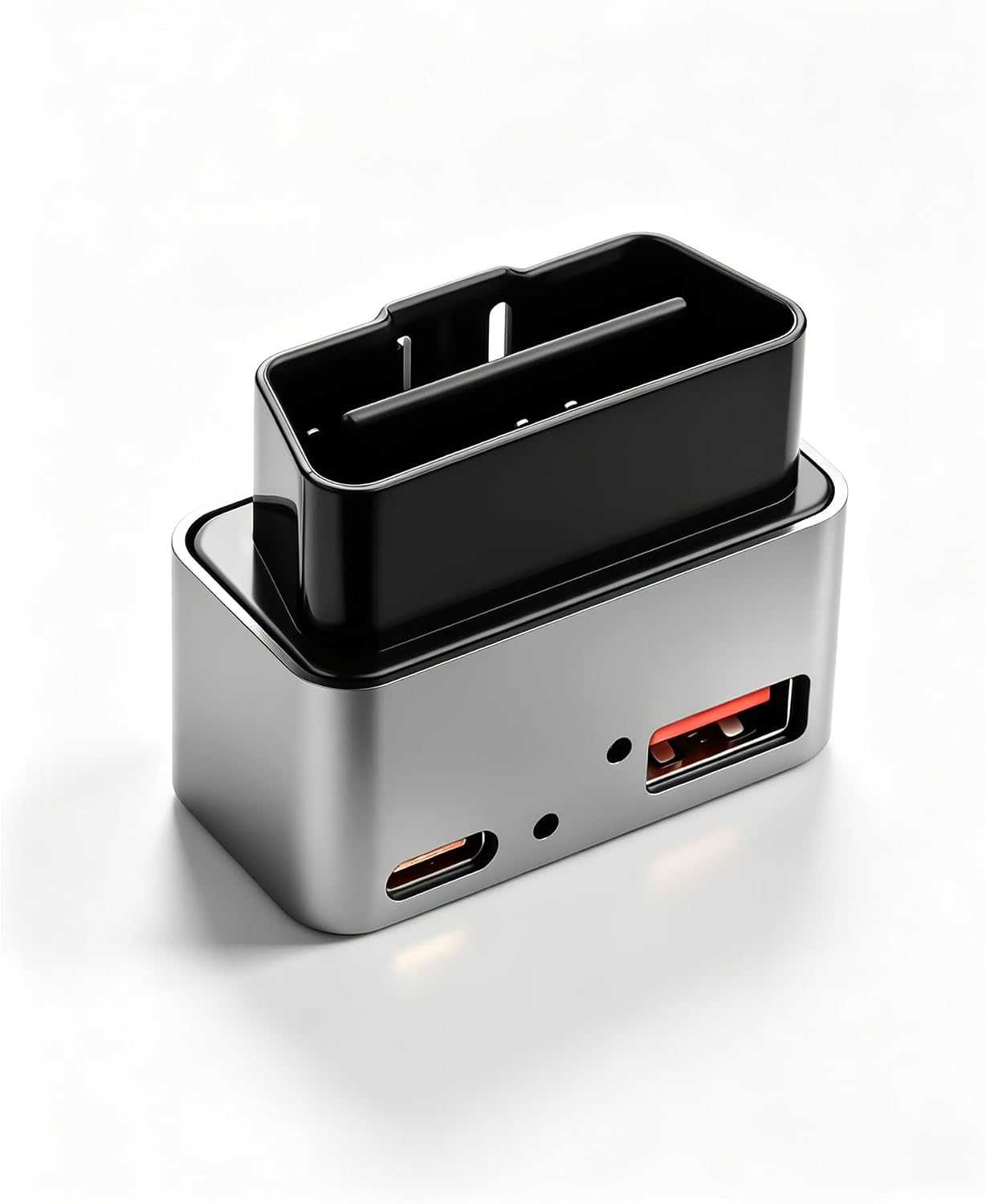 CERRXIAN OBD USB Power Adapter,12‑24V OBD2 to USB Adapter with Dual USB-C/USB-A Ports, PD 30W USB-C 18W USB-A, for Mobile Phones, Dash Camera GPS, Tablets, Radar Detector, DVR
