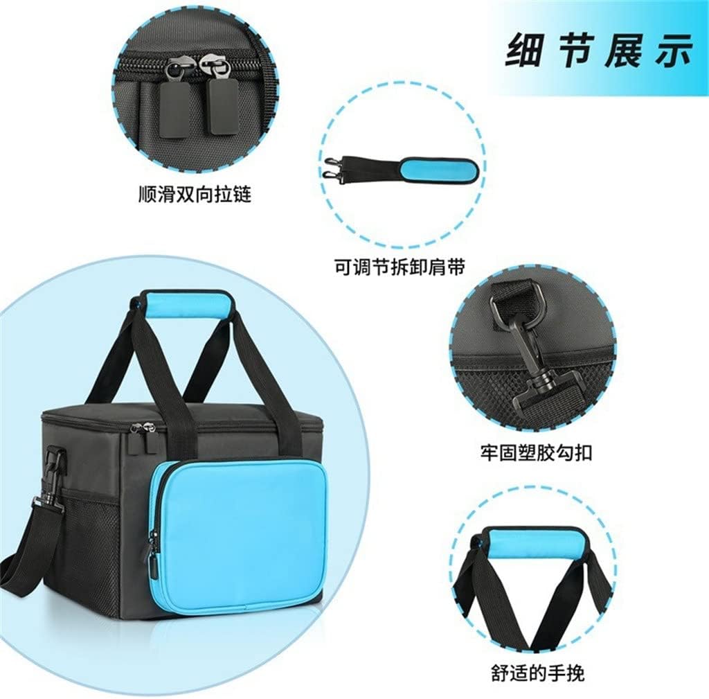 JSEIAJB Outdoor Picnic Bag Double-Shoulder Ice Bag Double-Layer Portable Multi-Functional Waterproof Fresh-Keeping Insulation Bag