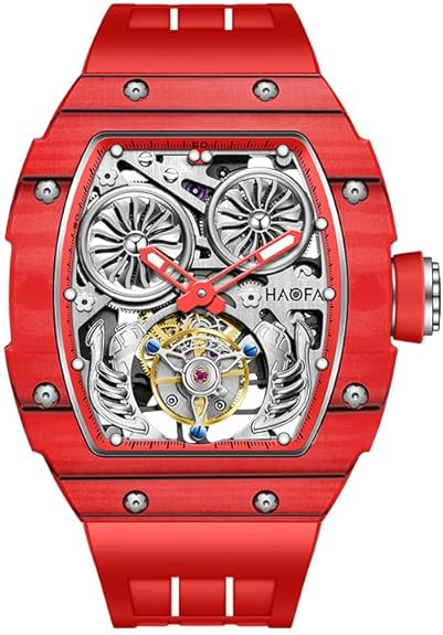 Amazon.com: Haofa Tourbillon Watch for Men Double-Sided