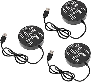 UKCOCO USB Extension Cable USB Charging Hub 3pcs USB Hub 10 Ports USB Expander USB Hub Extension for Laptop Desktop Computer USB Hub 3.0 Iv Extension Set