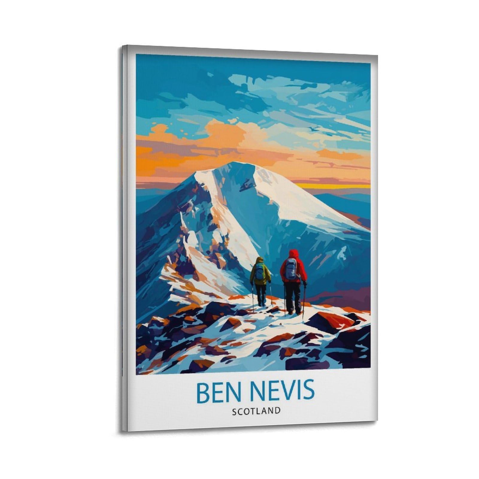 xiaoxiaoshen Ben Nevis Scottish Mountaint William Scotland Summit Highlands Landscape Work_5 Canvas Poster Wall Art Prints Room Aesthetic Murals Bedroom And Living Decorations 20x30inch(50x75cm)