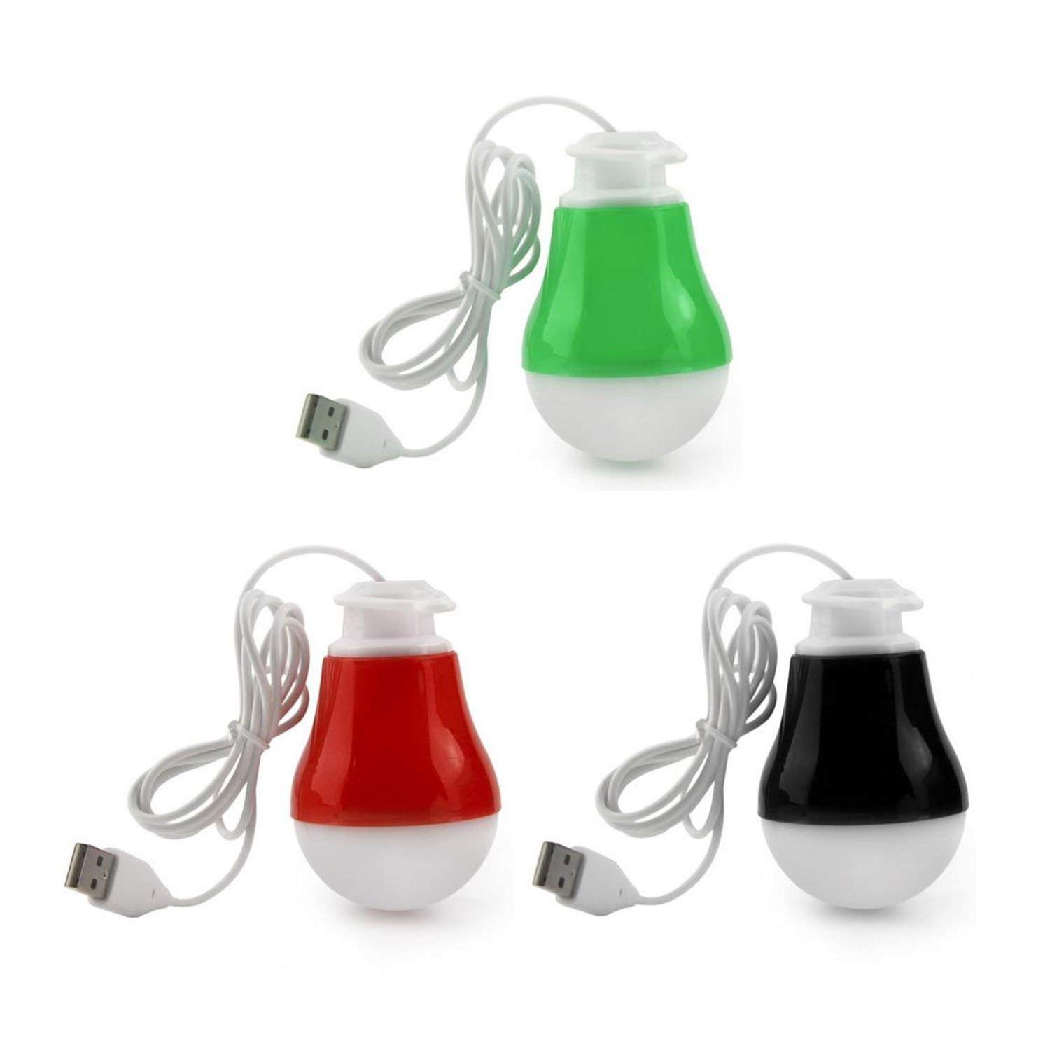 FEDUS Portable LED USB Light Lamp/LED USB Bulb Mini LED Night Light - Multicolor (Combo Pack of 3) (B083R2PGN1) Amazon Price History, Amazon Price Tracker