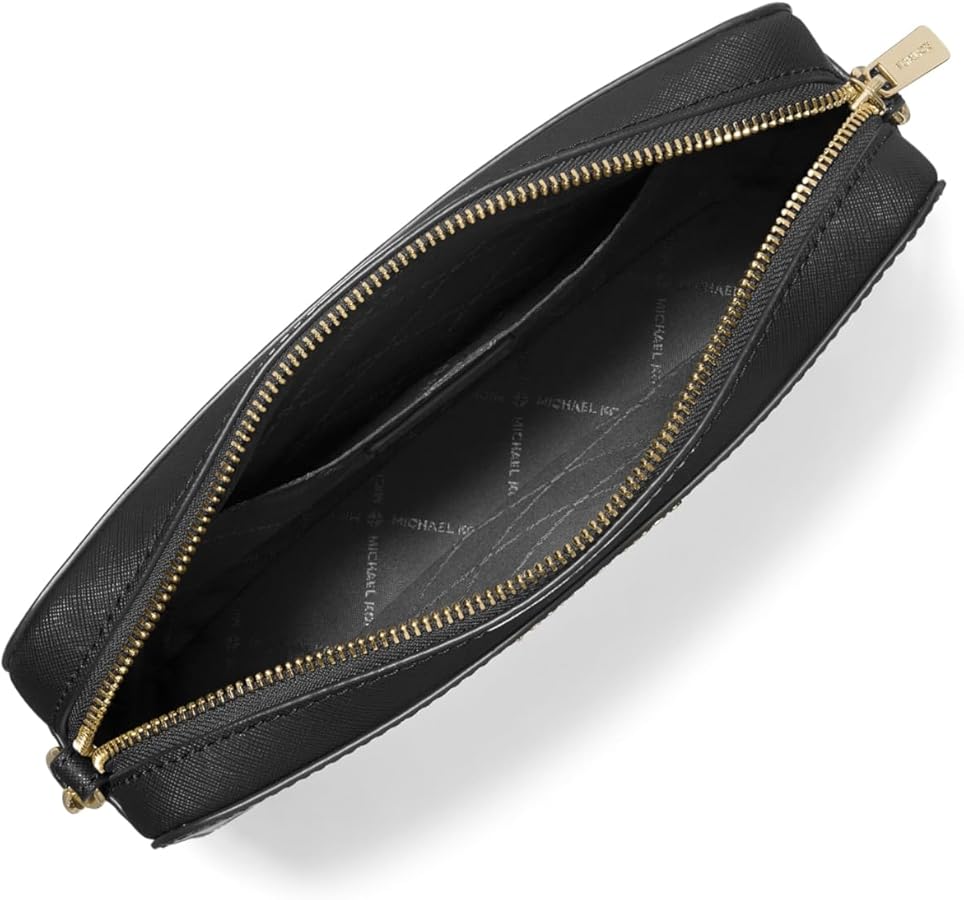 Michael Kors Jet Set Large East West Crossbody Black Saffiano