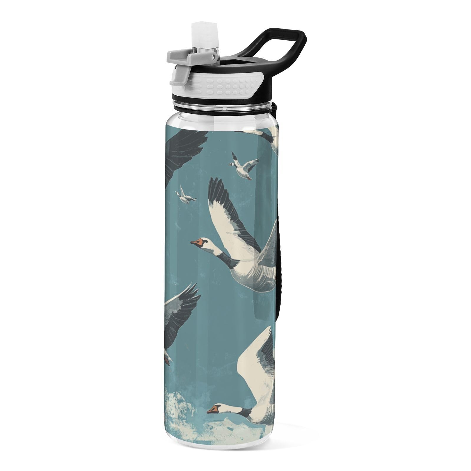Bouteille d'eau en plastique 887 ml sans BPA non toxique bleu ciel