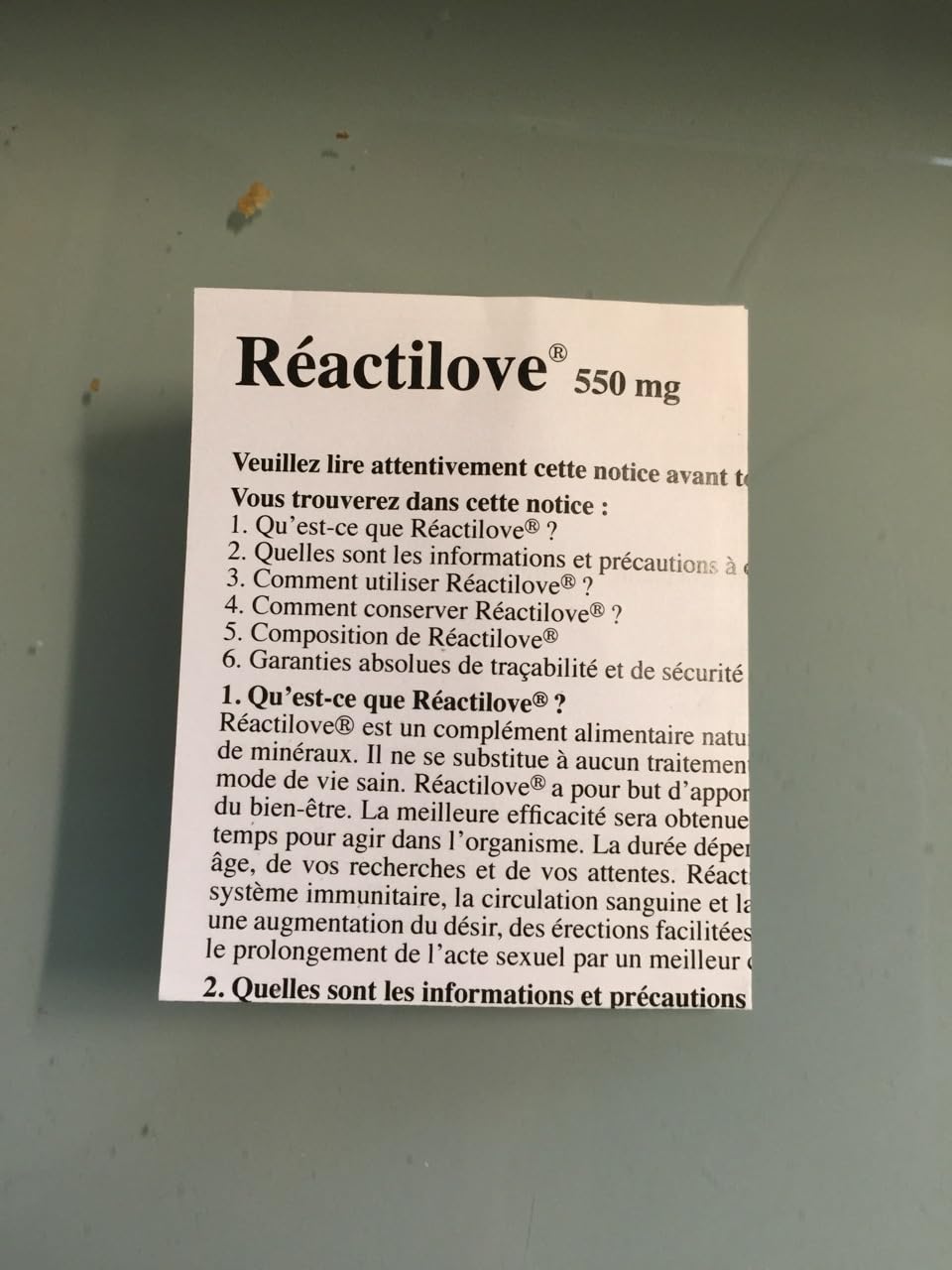 Aphrodisiaque puissant sexuel homme|Reactilove 20 Gélules|Boost libido|Stimulant sexuel pour homme fabriqué en FRANCE|augmente énergie,endurance,résistance|Complément alimentaire|Viagra|Erection