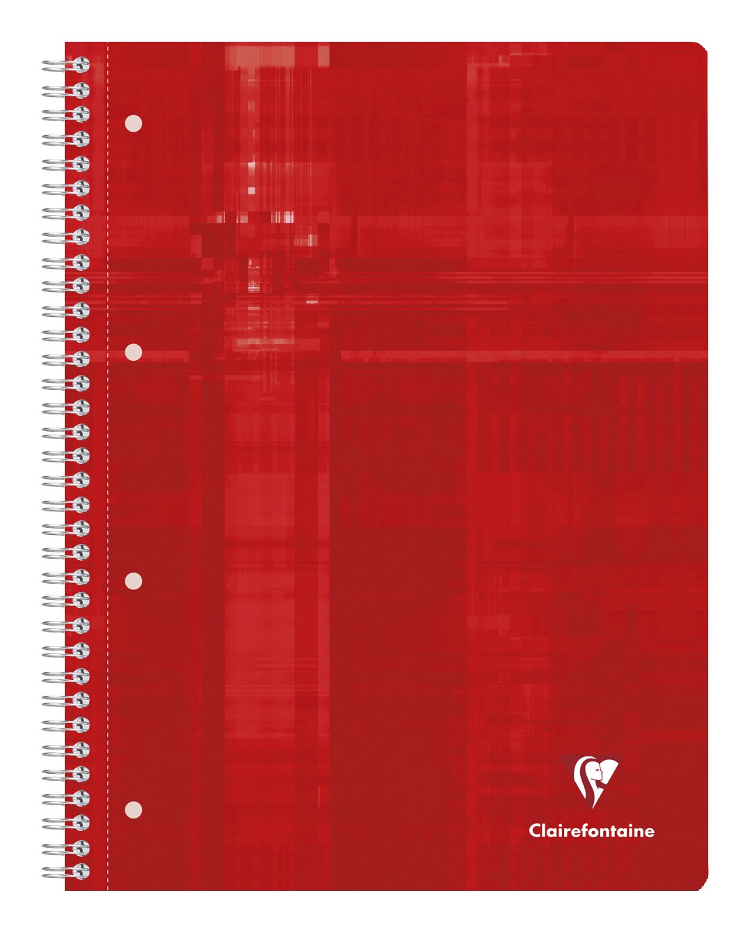 Clairefontaine 8252C CONFEZIONE DA 5 quaderni a spirale Studium - A4+ 22,5x29,7 cm - 160 pagine staccabili forate a quadretti piccoli - carta bianca 90g - copertina in carta laminata - colori casuali