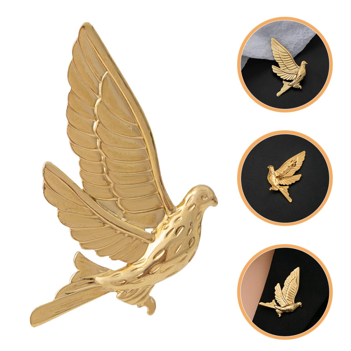 5pezzi Spilla Decorativa Per Cappello Forma Di Colomba Accessorio Elegante Per Cerimonie Compleanni e Occasioni Speciali Spilla Multifunzionale Resistente Perfetta Per