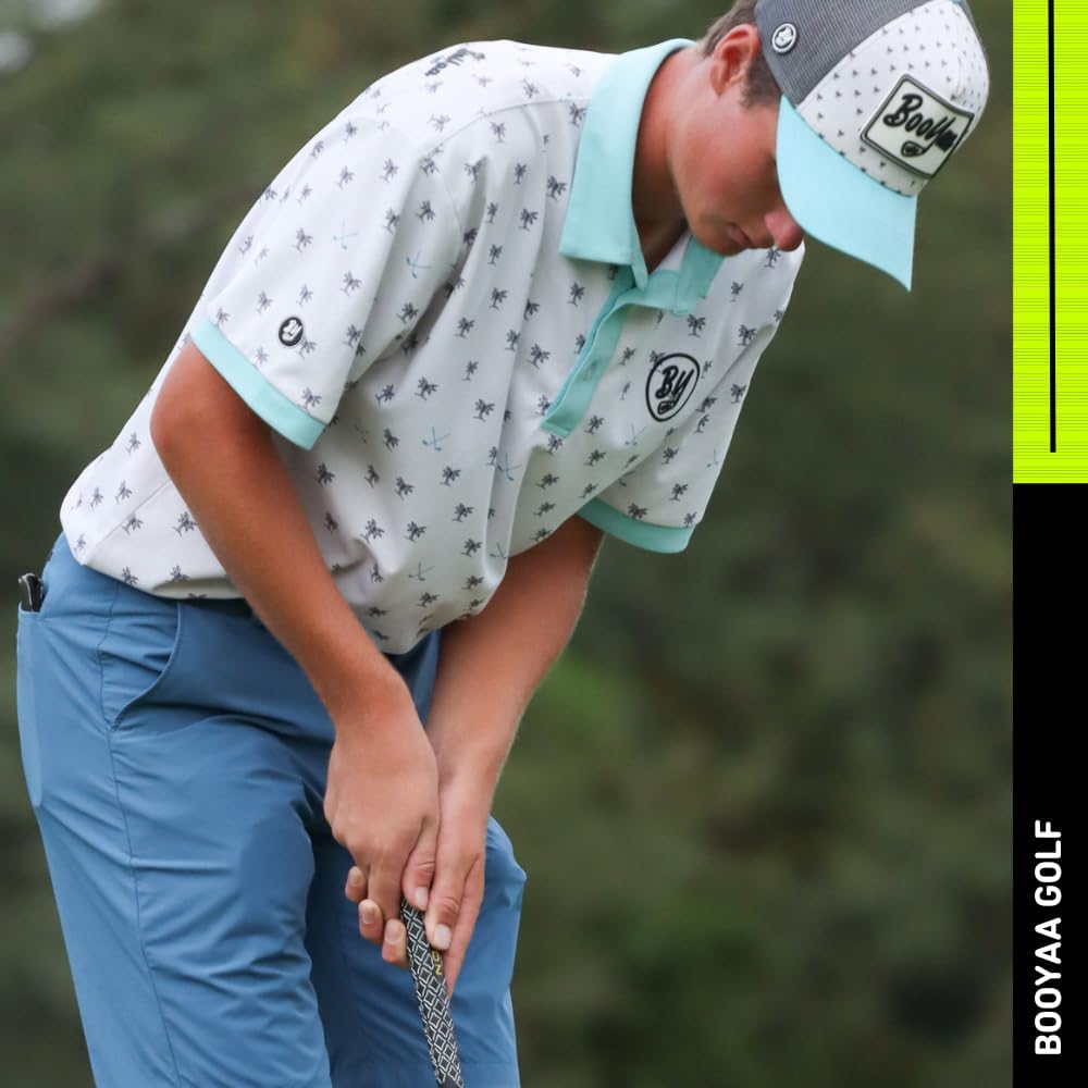 BOOYAA Golf Shirts for Men | Moisture-Wicking Performance Polo – Short Sleeve Athletic Fit - Image 5