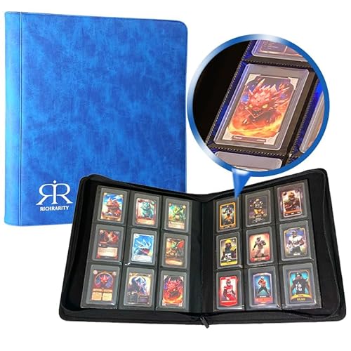 Top Loader Card Binder | Holds 360 Toploaders | RICHRARITY 9 Pocket Top Loader Card Storage with Sleeves for 3" x 4" Card Holders for Trading Cards or Sports Cards (Royal Blue) -  Dongguan Yapu Stationery Packing Products Co., Ltd, RR9P 360