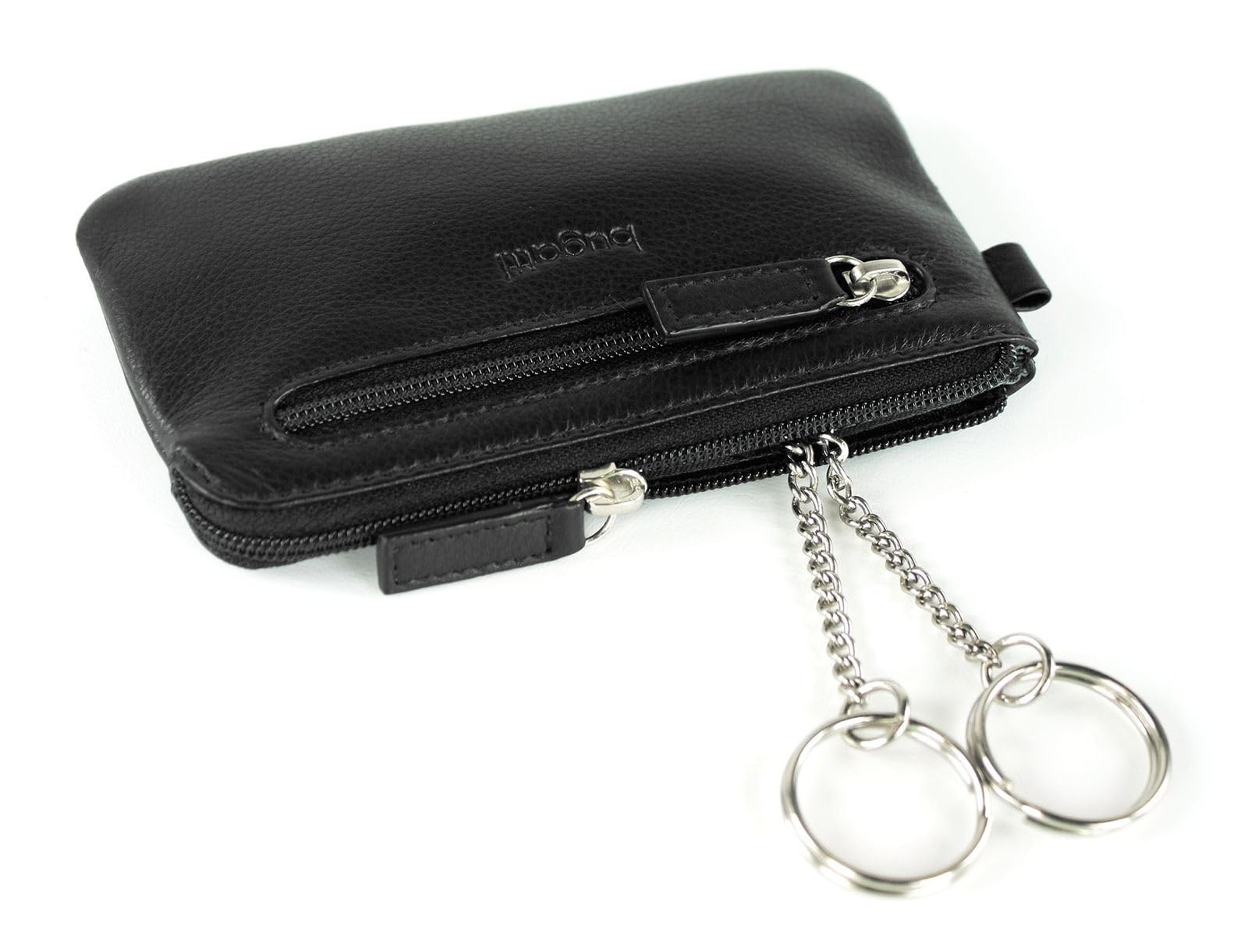bugatti Sempre - portachiavi grande in pelle con scomparto banconote – elegante confezione regalo