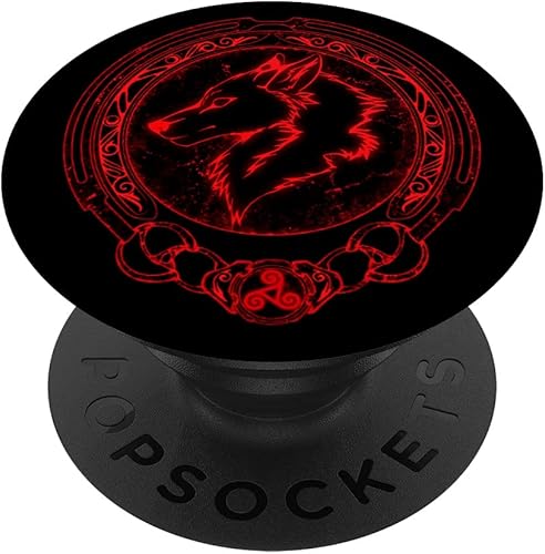 Viking Fenrir Fenris Wolf Celta Triskelion Símbolo PopSockets intercambiables PopGrip disponible en Yaxa Colombia
