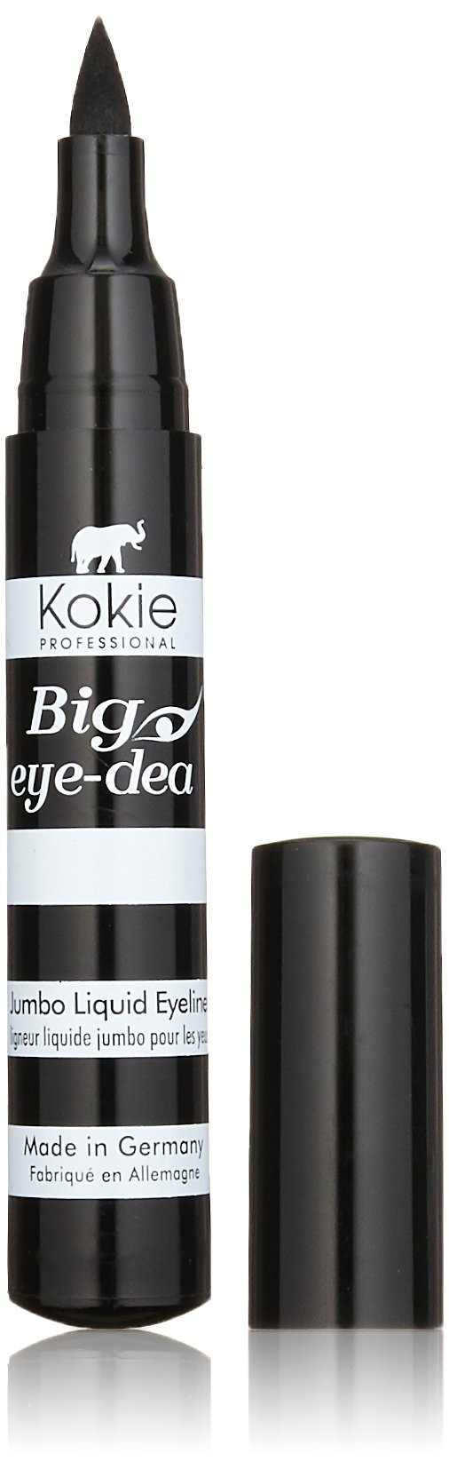 Kokie Cosmetics Big Eye-Dea Jumbo Liquid Eyeliner, Black, 0.068 Fluid Ounce