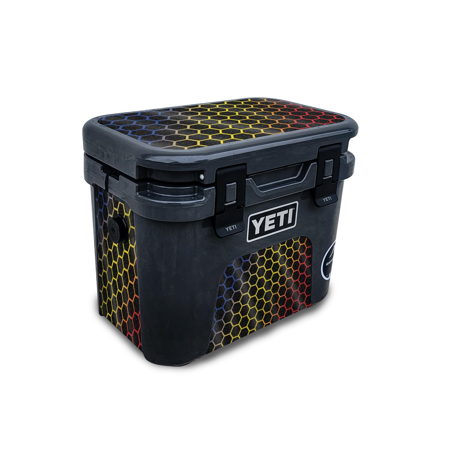 Glossy Glitter Skin Compatible with Yeti Roadie 15 Hard Cooler - Primary Honeycomb - Premium 3M Vinyl Protective Wrap Decal Cover - Easy to Apply | Crafted in The USA by MightySkins